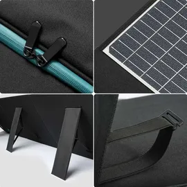 SWAREY Faltbares Solarpanel 200W Monokristallines Solarmodul für Powerstation Garten Camping RV Wandern Tablet