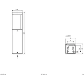 EVN LED Wegeleuchte WLQ35071502