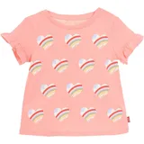 Levi's® Kids Print-Shirt for girls mit Volants orange 9M (74)