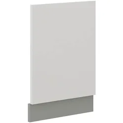 Frontblende Geschirrspüler integriert 45 cm Weiß Hochglanz Küche Bianca Grey