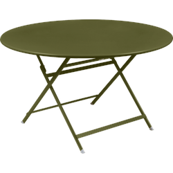 Fermob CARACTÈRE Tisch aus Stahlblech Ø128 cm - Pesto - Stahlblech/Aluminium