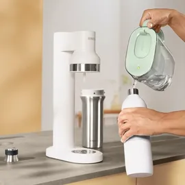 Brita Edelstahlflasche weiß für sodaTRIO Wassersprudler (0,65l) –