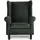 Konsimo Ohrensessel Miles Webstoff 82 x 105 x 97 cm Grün