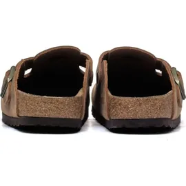 Birkenstock Boston geöltes Leder Herren Clogs, Größe:40 EU - Braun