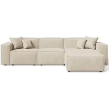 GRAINGOLD Ecksofa Arizona Beige Rechts