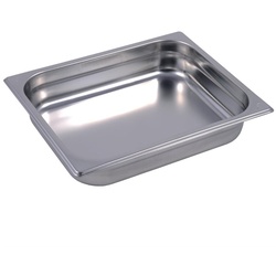 Gastro M Edelstahl GN-Behälter 4cm GN1/2