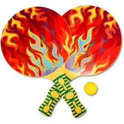 Toi-Toys - GO PLAY Beach Tennis - Flames, 2 Schläger + Ball