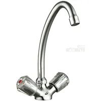 Wasserhahn Küche Spültisch Armatur Küchenarmatur Spüle Zweigriff Mischer Chrom