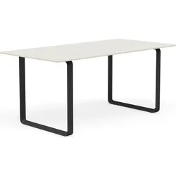 Muuto Tisch 170 x 85 cm weiß schwarze Beine