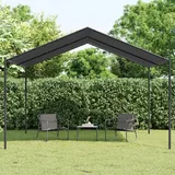 Gartenpavillon Anthrazit 4x4 M Stahl Und Stoff