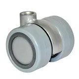 WAGNER Design Möbelrolle/Lenkrolle - SOFT - Durchmesser Ø 40 mm, silber, Tragkraft 50 kg - 01006501