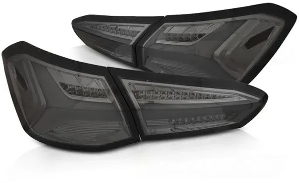 LED Lightbar Rückleuchten für Ford Focus MK4 Bj. 18-21 Smoke dynamischer Blinker