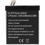 AccuCell Akku passend für HTC Desire 530 4G, Li-Polymer, 3,85V, 2200mAh, 8,5Wh