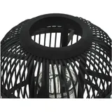 vidaXL Standkerzenhalter Bambus Schwarz