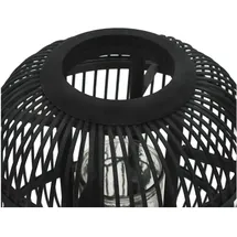 vidaXL Standkerzenhalter Bambus Schwarz