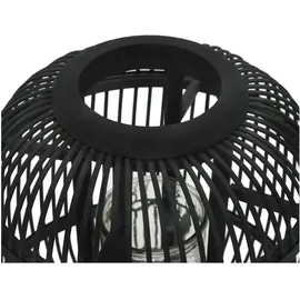 vidaXL Standkerzenhalter Bambus Schwarz