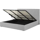 Beliani Beliani, Polsterbett Hellgrau, Textil, 180x200 cm