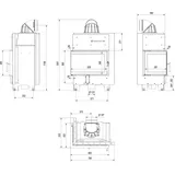 Kratki MBM Kamineinsatz Stahl Schwarz