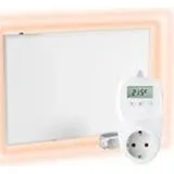 Viesta Infrarot Wandheizung mit Thermostat [fernbedienung - wifi steuerung] – Infrarotheizung Wandmontage Heizkörper – Carbon Crystal Infrar...