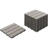 Beliani Terrassenfliesen Atessa Grau 30 x 30 cm 11 St.