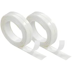 Dichtungsband WENKO, transparent, B:22mm L:320cm, Kunststoff, Dichtungsbänder, selbstklebend, 320x2,2 cm, für Badewanne, Dusche, Waschbecken