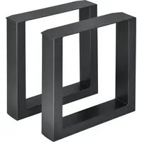 [en.casa] Bankgestell Makers 2er-Set Schwarz 40x43cm - Schwarz