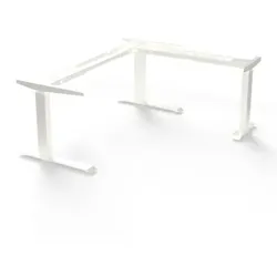 Elektro-Tischgestell, 2000x2200mm, E-CORNER, 90, weiß RAL 9016