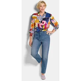 GOLDNER Baumwoll-Stretch Mom Jeans SARA in hellblau, | Gr.: 44
