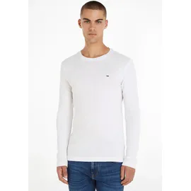 Tommy Hilfiger Original Ribbed Organic Cotton Langarm-T-Shirt Classic White 2XL