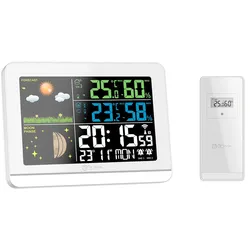 Miraval  Funk-Wetterstation mit Farbdisplay und Außensensor
