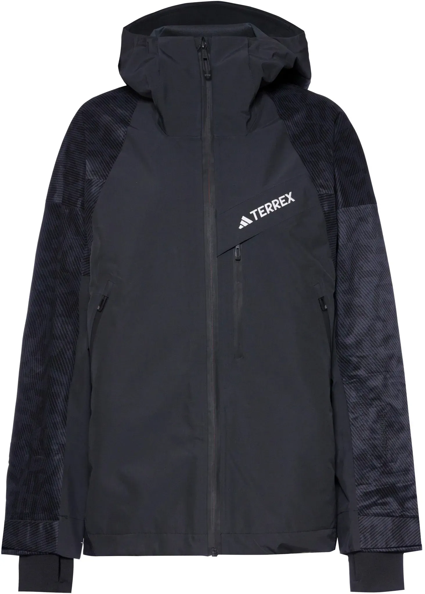 adidas TERREX TECHROCK 2.5L HYBRID Hardshelljacke Damen in black, Größe S - schwarz