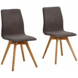 Andas Esszimmerstuhl Rania (Set, 4 St), Eiche, 2er/4er/6er-Set, Küchenstuhl braun