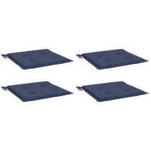 vidaXL Palettenkissen 50 x 50 x 3 cm blau 4 St.