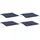vidaXL Palettenkissen 50 x 50 x 3 cm blau 4 St.