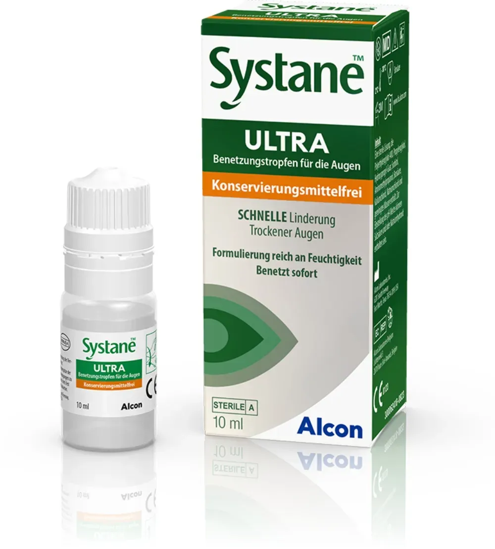 Systane ULTRA ohne Konservierungsstoffe 10ml Benetzungstropfen Alcon