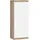 Akord - Hängender Schrank W40 Sonoma-eiche 40 Cm Tür 3 Regalen Front Weiß B40 X H99 X T30 Cm