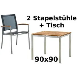 aleos KUBA Set 3-tlg. Schwarz