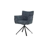 Gray & Jones Armlehnstuhl drehbar Gabor ¦ blau ¦ Maße (cm): B: 61 H: 85,4 T: 59.0
