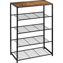 Woltu Schuhbank 63 x 83 x 30 cm schwarz / schwarz