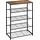 Woltu Schuhbank 63 x 83 x 30 cm schwarz / schwarz