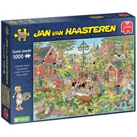 JUMBO Spiele Jumbo 1110100029 - Jan van Haasteren, Mittsommerfest, Comic-Puzzle, 1000 Teile