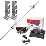 Grillpeter Drehspieß 74 cm Edelstahl silber