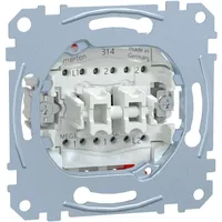 Merten Doppelwechselschalter-Einsatz, 1-polig, 10AX, AC MEG3126-0000