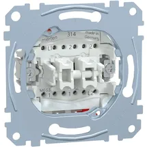 Merten Doppelwechselschalter-Einsatz, 1-polig, 10AX, AC MEG3126-0000