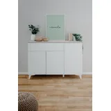 Die Möbelfundgrube Bertrix 133 x 92 x 40 cm Weiß