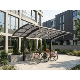 Ximax Portoforte Mini Typ 60 2,01 x 2,54 m schwarz inkl. Regenrinne und Pfostenanker