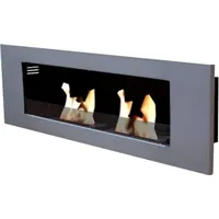 Gelkamin Ethanolkamin Ethanol Kamin Modell Paris Deluxe Royal Silber