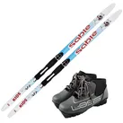Langlaufski Kinder Langlaufski-Set: Langlauf-Ski+Bindung+Langlaufschuhe gelb 130 cm