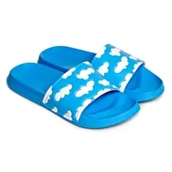 Happy Socks Cloudy Pool Slide Blau Muster Gr 40/41
