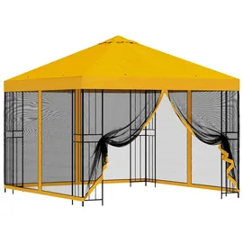 vidaXL Garten Pavillon 3 x 3 m inkl. 4 Seitenteile Gelb